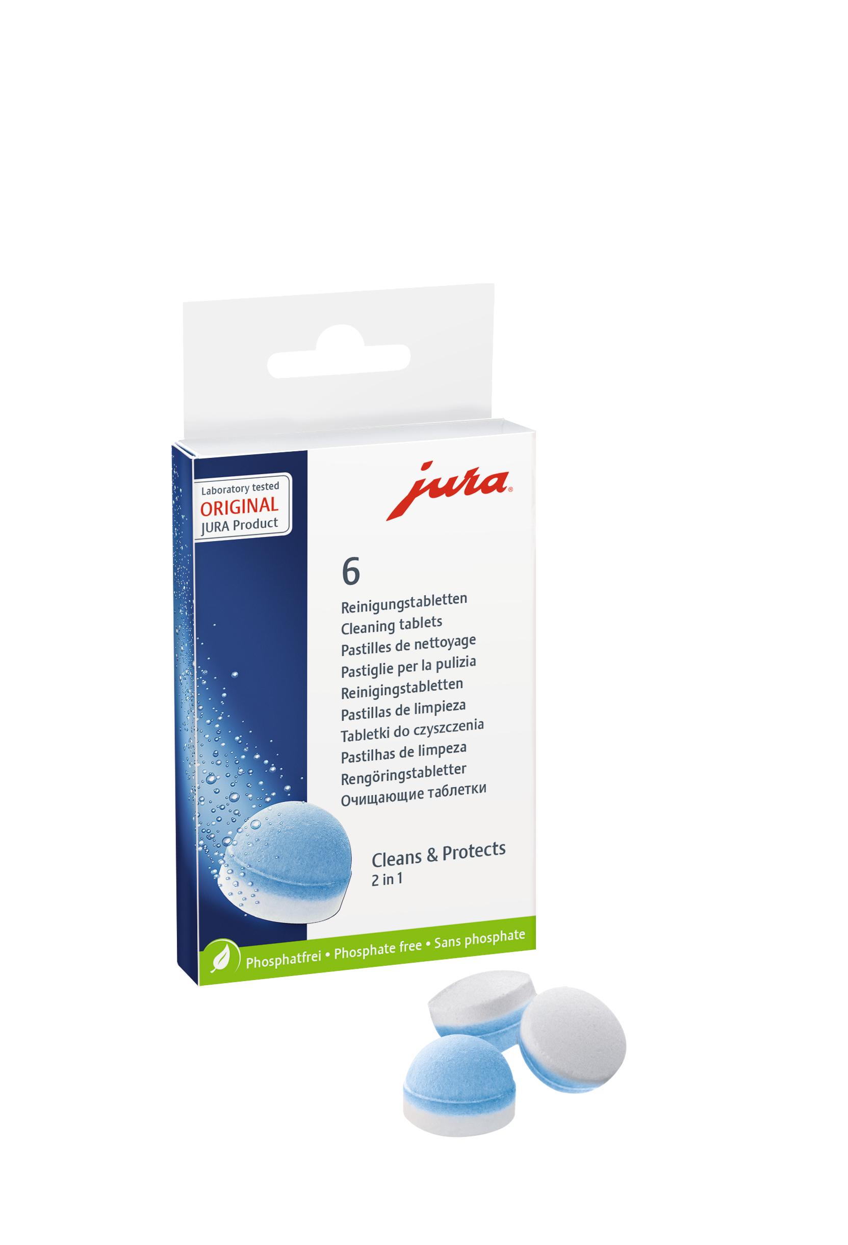 Jura 2-Phasen-Reinigungstabletten (6 Tabletten je Packung) 62715