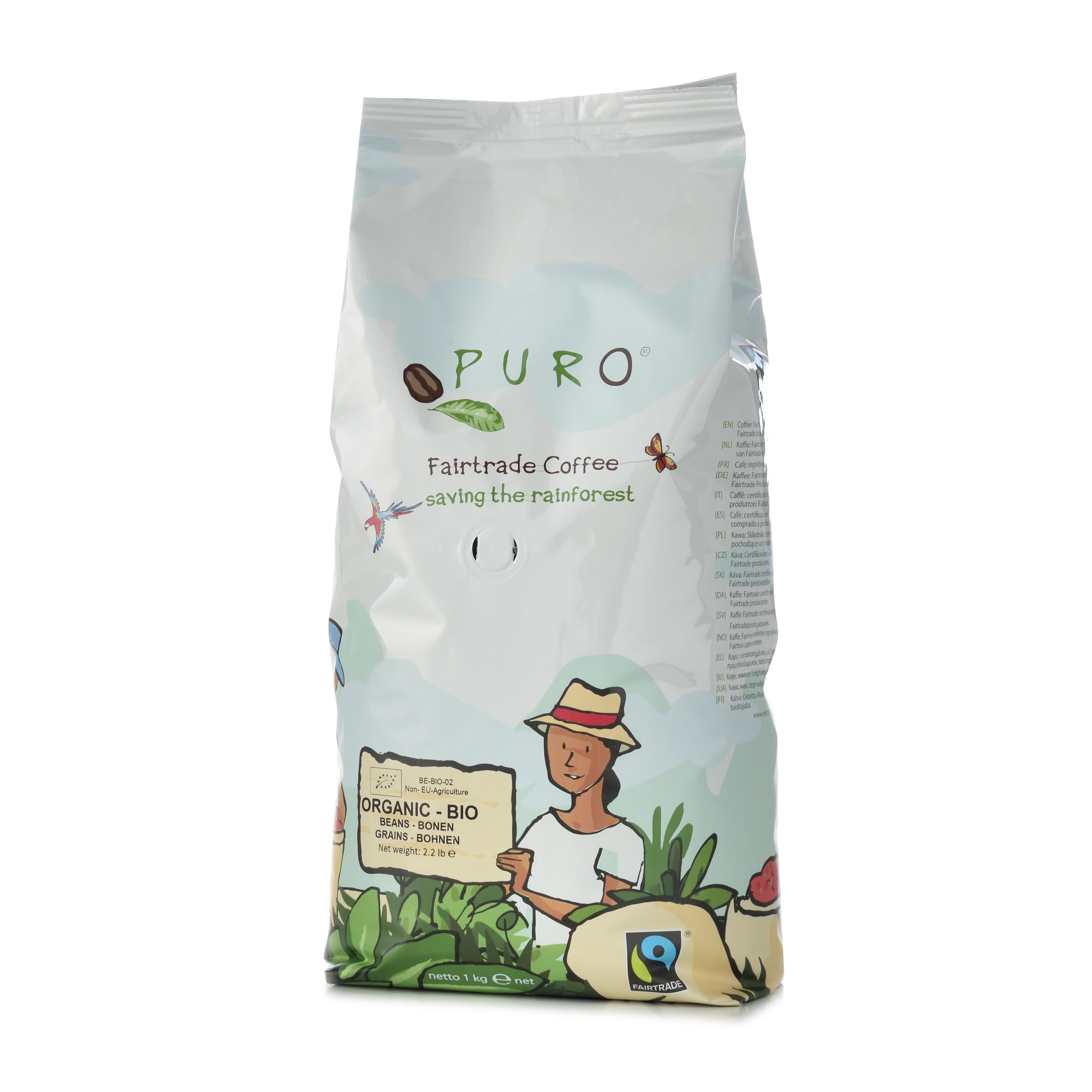 Puro Fairtrade Bio Organic 1kg - Ganze Bohne