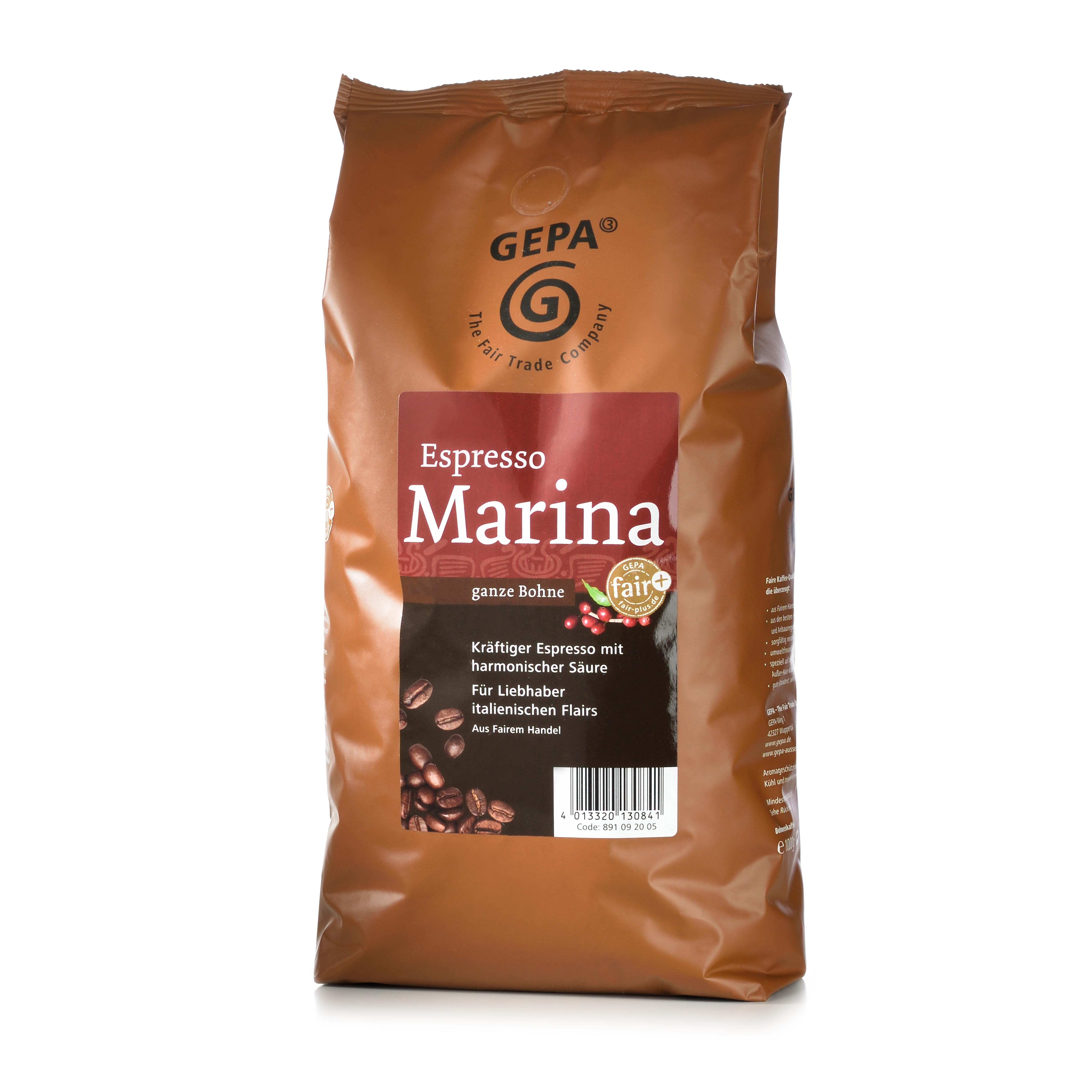 Gepa Cafe Marina Espresso 1kg - Ganze Bohne